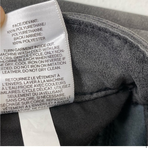 Express NWT Mid Rise Faux Suede Leather Ankle Legging Skinny Pant - Picture 3 of 6